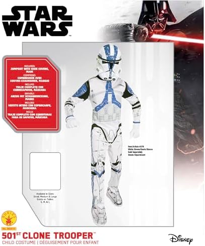 Star Wars Clone Trooper Costume for Kids Large