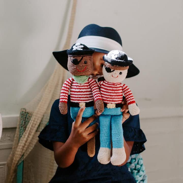 Pebble Handmade Pirate Rattle - Crochet Fair Trade