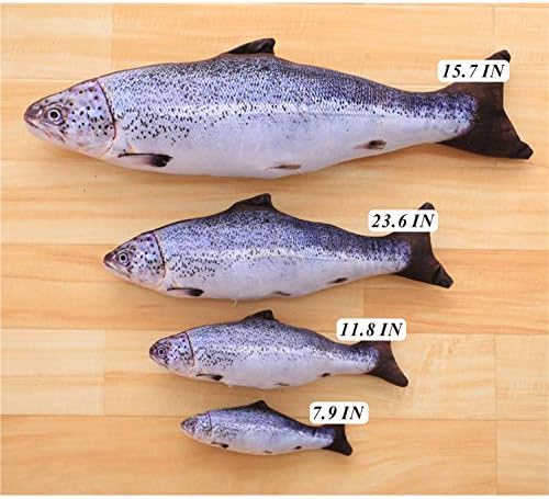 Tee-Mo Simulation Fish Plush Pillow 157 in Salmon