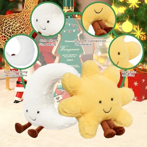 Sun and Moon Plush Toys 12in Cute Comfort Stuffed Animals
