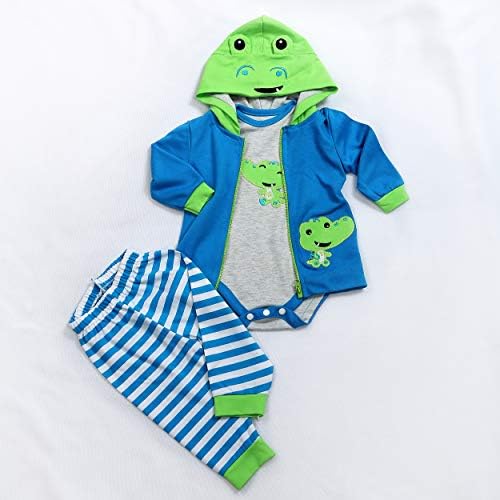 Medylove Reborn Baby Doll Crocodile Outfit 3pcs