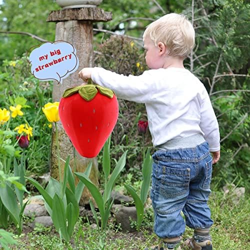 Cute Fruit Strawberry Plush Pillow for Kids - Soft Red 78 Inches