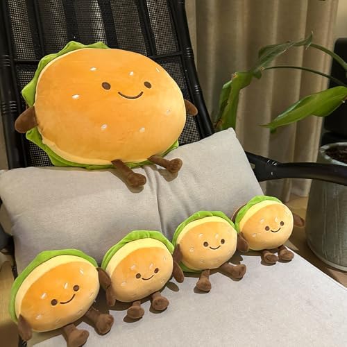 Goylmc Hamburger Plush Toy - 6 Inch Cute Room Decor