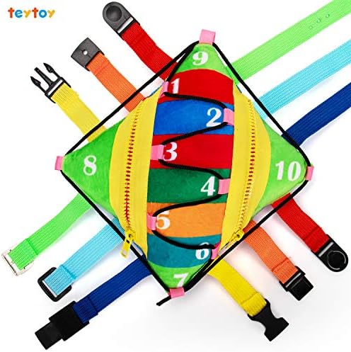 Teytoy Sensory Buckle Pillow for Fine Motor Skills 1