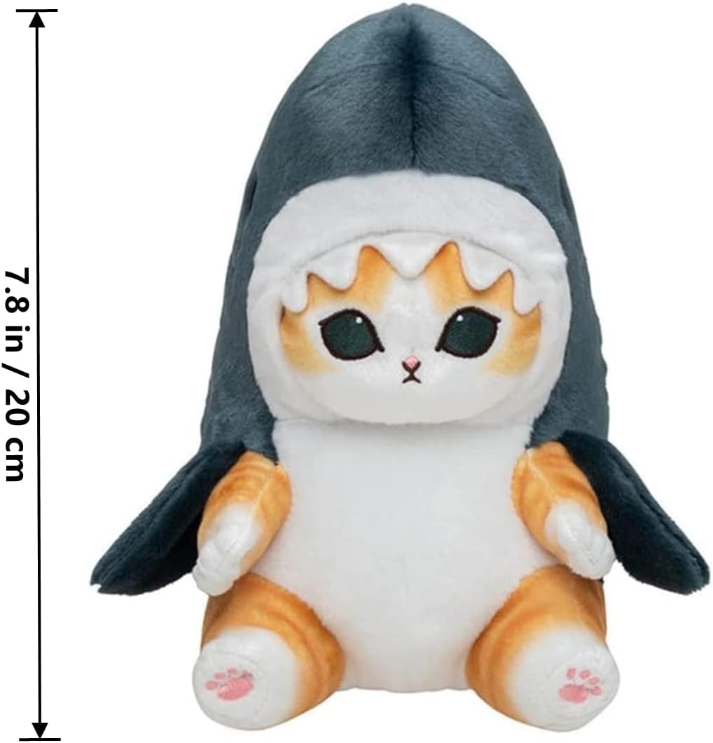 Cute Shark Cat Plush Toy 8 Birthday Gift