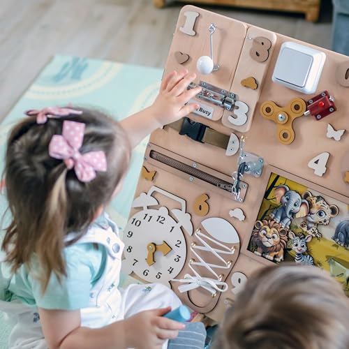 Safari Magnetic Busy Board L for Toddlers