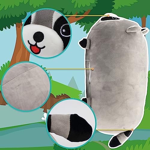 Cuteoy 177 Raccoon Plush Pillow for Kids and Adults