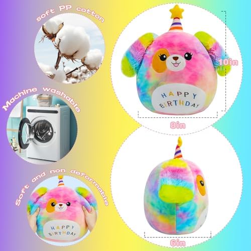 LICSOR 12 Inch Cute Dog Plush Pillow Birthday Gift 1