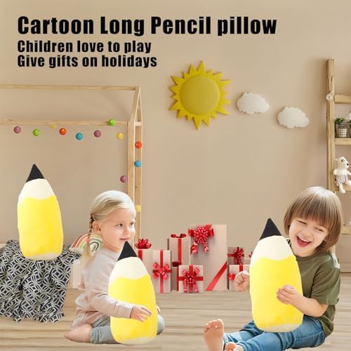 CHELEI2019 197 Pencil Pillow Plush Toy for Kids Yellow