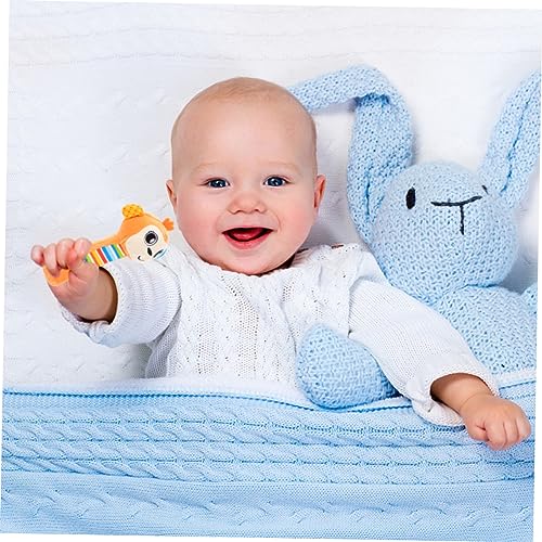 SUPVOX Plush Rattle Monkey Toy for Newborn Baby