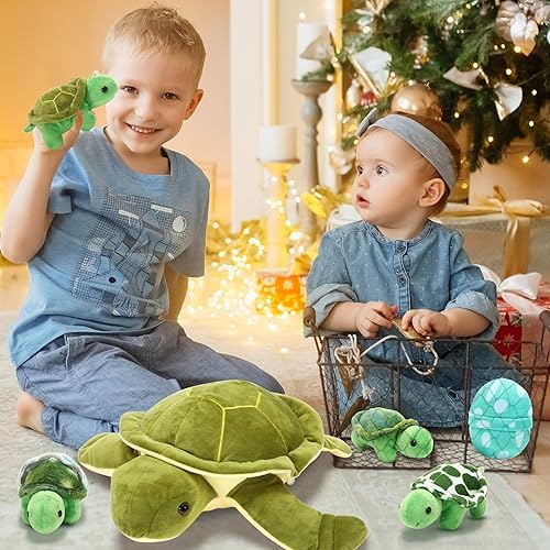 Aoriher 6 Piece Turtle Plush Animal Set