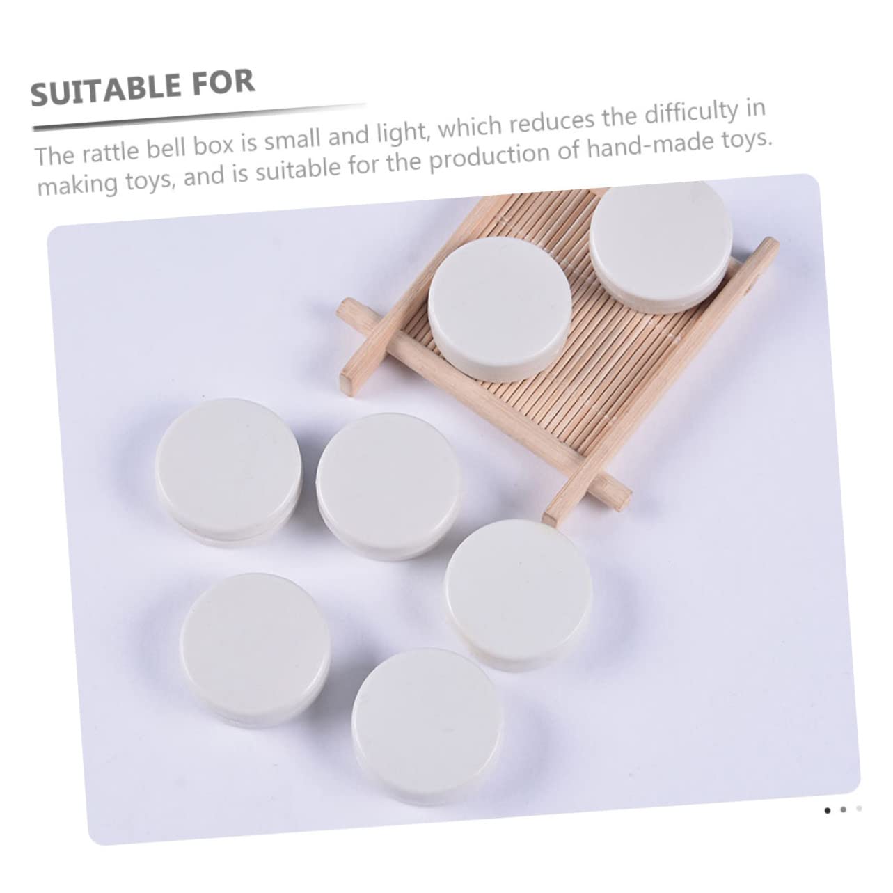 KESYOO 50pcs Plastic Rattle Inserts for Crib Toys and Plush Accessories