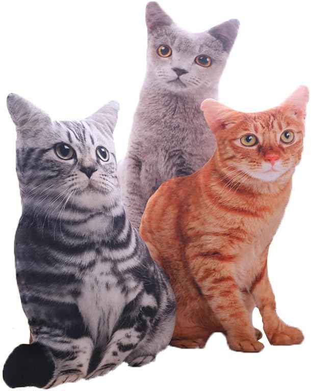 196 Inch Cat Shape Plush Pillow Stuffed Animal Toy