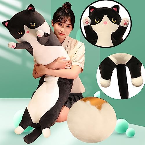 Werdast Black Cat Plush Pillow 18 Inches