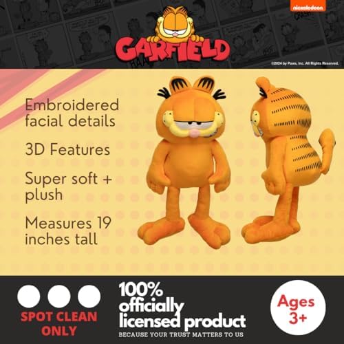 Garfield Plush Cuddle Pillow Officially Licensed by Franco Collectibles