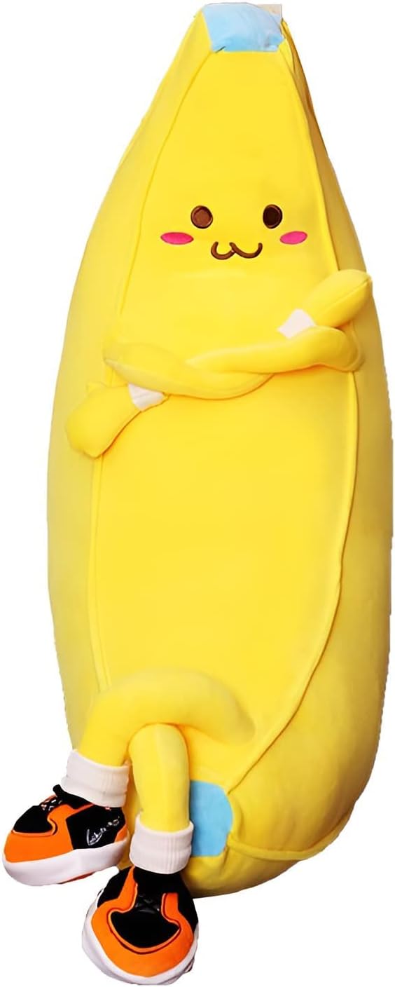 Cute Banana Plush Pillow - Cuddly Stuffed Animal Toy