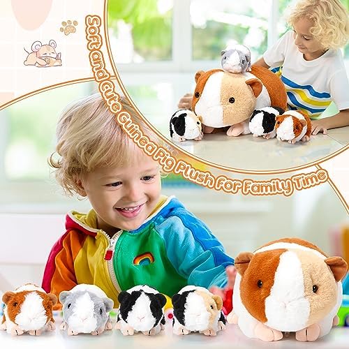 Jenaai 5 Pcs Plush Guinea Pig Set