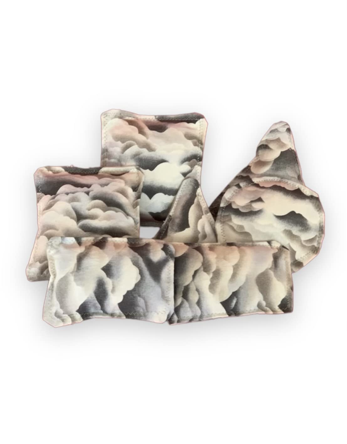 Handmade Baby Toddler Shape Cloud Print Pillow Plushie Set