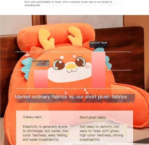 Cute Animal Shaped Plush Nap Pillow - Pink 60x40cm