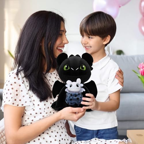 Memall 2 Pcs Dragon Plush Toy Set - 10 Inch Cute Stuffed Animal Pillow