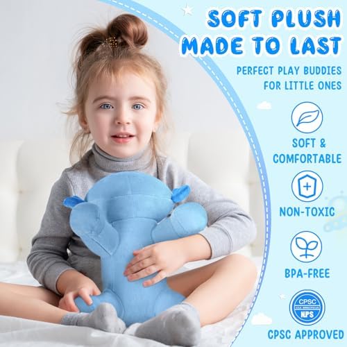 Soft Axolotl Plush Toy Blue 108 Inches