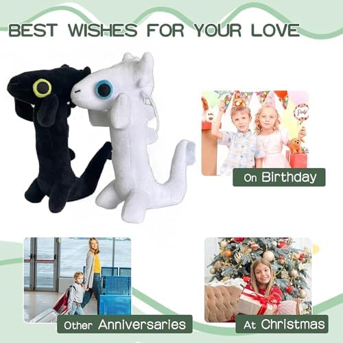 TQJOUJOU Dancing Toothless Plush 10 Inch Pillow