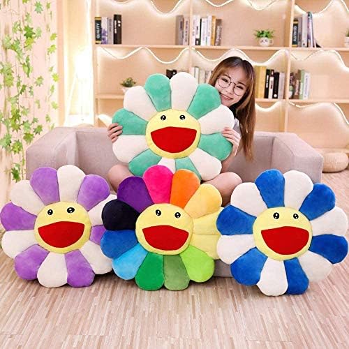 TEFU Flower Plush Pillow 165in 42cm Sunflower Decor Cushion