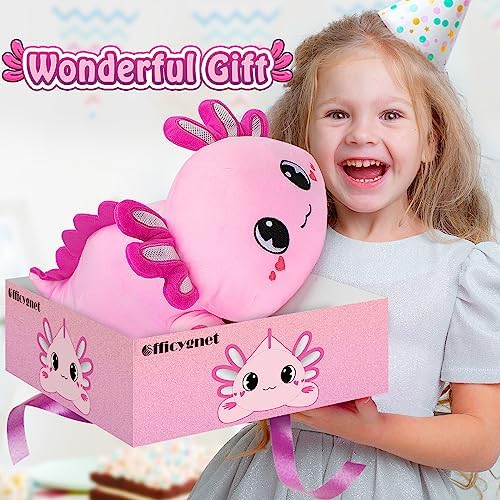 Officygnet 13 Inch Axolotl Plush Pillow