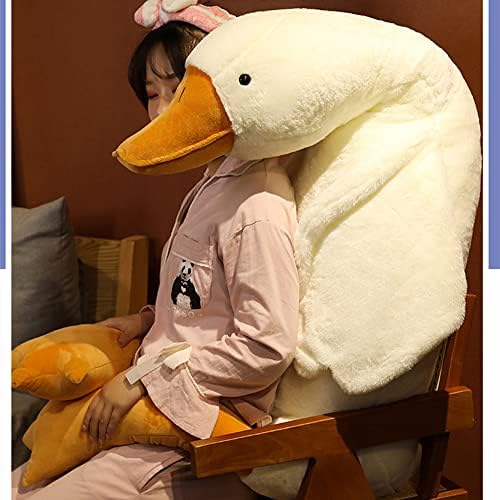 FANGYU Goose Plush Pillow Toy Big White Swan for Everyone