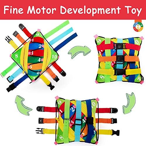 Teytoy Sensory Buckle Pillow for Fine Motor Skills 1