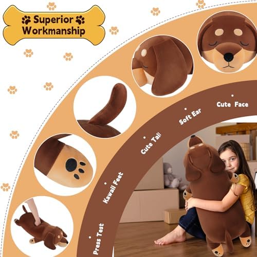 30 Giant Dachshund Dog Plush Stuffed Animal