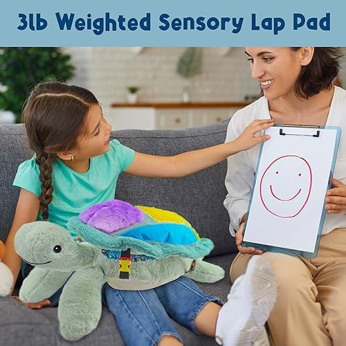 MEAVIA Weighted Sensory Sea Turtle Lap Pad 1