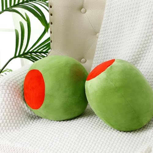 Beeveer Olive Shaped Plush Pillow Cute Hugging Toy