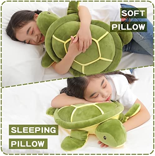 20 Inch Green Sea Turtle Plush Pillow Toy