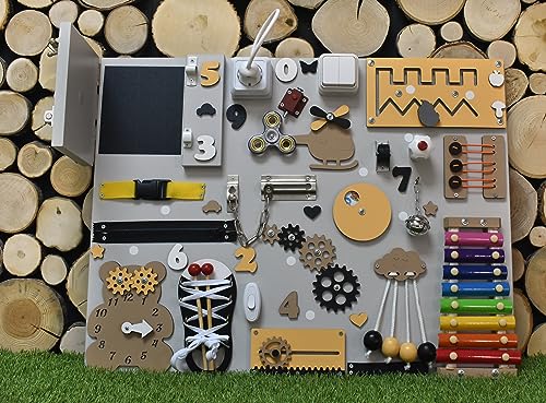 Interactive Busy Board for Toddlers Montessori Toy 1