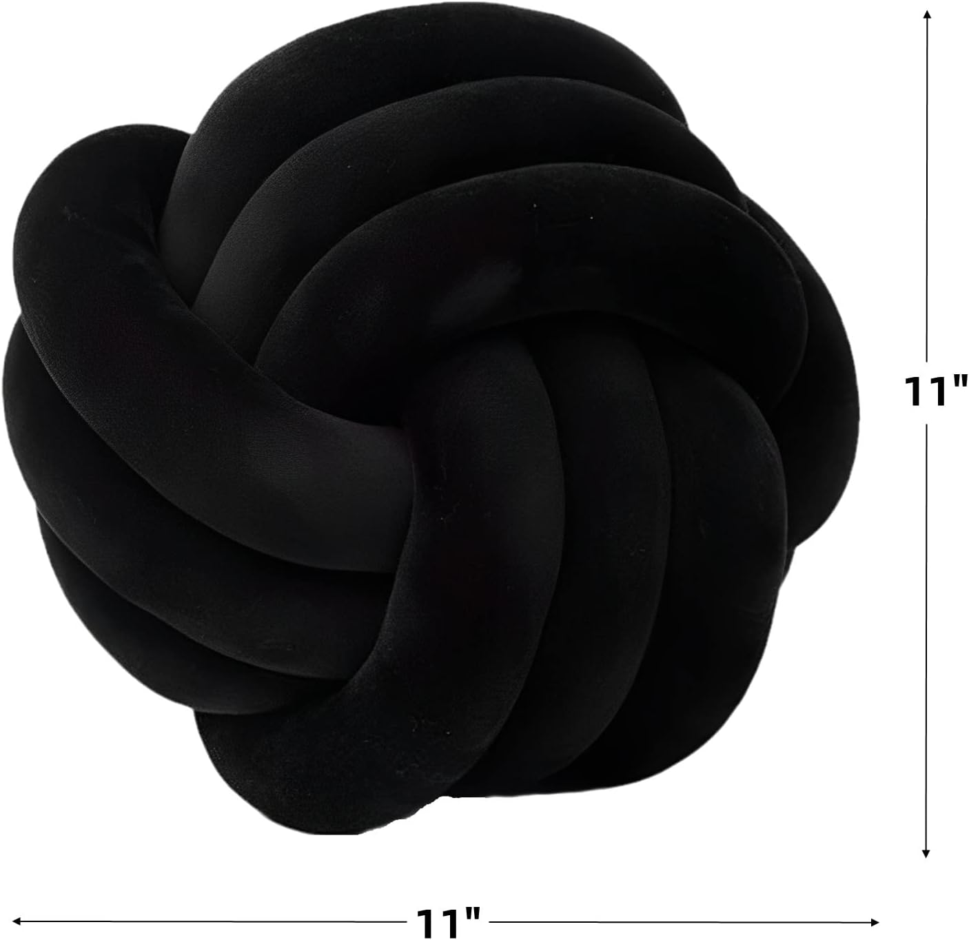 KEBAIHUA Knot Ball Pillow Handmade Plush Throw Cushion for Kids Room 1