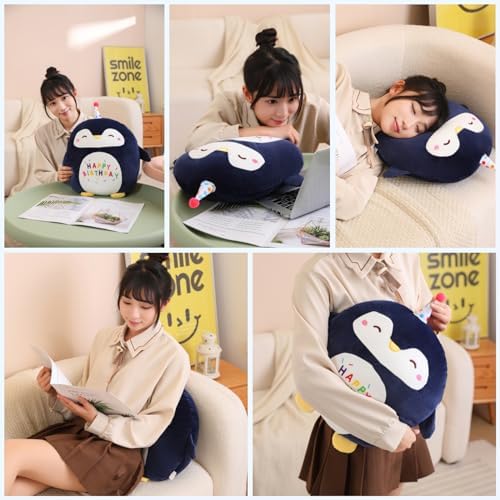 Fawowe Penguin Plush Pillow Birthday Gift for Kids