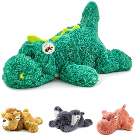 YOUBLEK 20 Weighted Plush Toy Dinosaur 4 Pounds Hugging Pillow