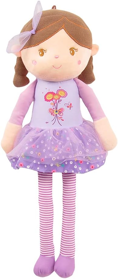 Linzy Olivia Rag Doll 20 Inch Soft Plush Purple