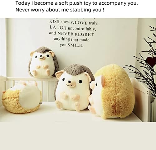 Cute Hedgehog Plush Pillow - Gray 137 Inch Cuddly Toy