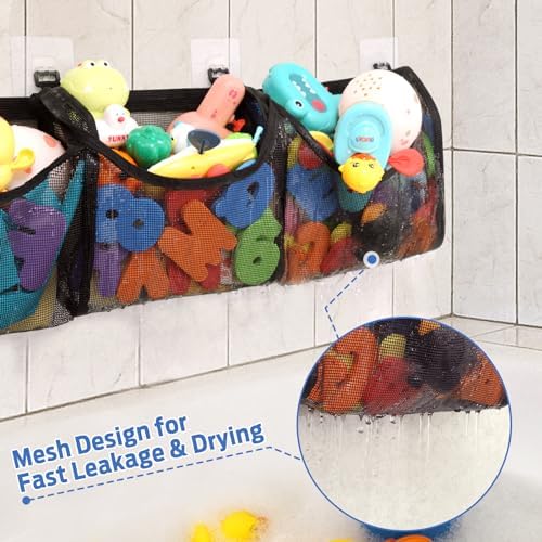 Goowin 3 Compartment Bath Toy Organizer