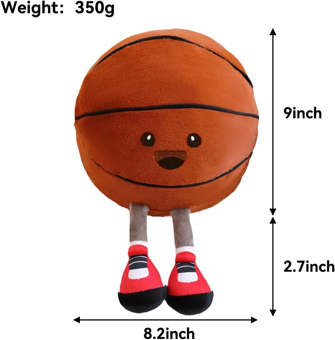 Cute Basketball Plush Pillow Toy for Kids