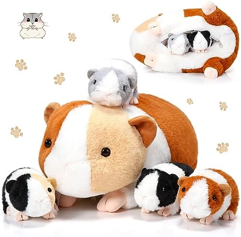 Jenaai 5 Pcs Plush Guinea Pig Set