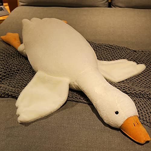 FANGYU Goose Plush Pillow Toy Big White Swan for Everyone