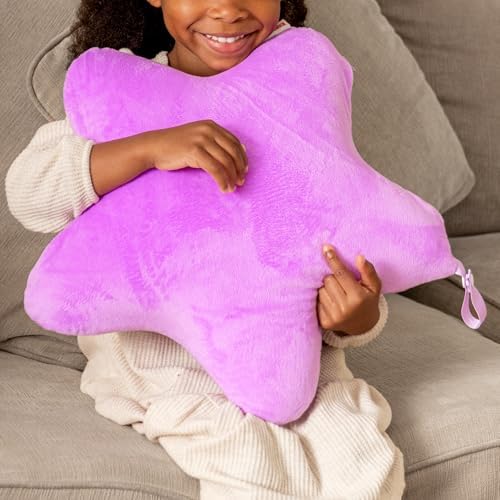 Kiddzentials Star Pillow 15in Purple