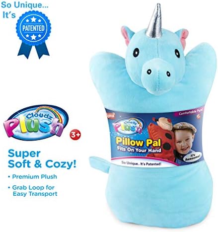 Cloudz Plush On Hand Kids Travel Pillow - Unicorn 1