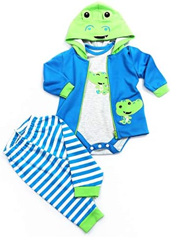 Medylove Reborn Baby Doll Crocodile Outfit 3pcs