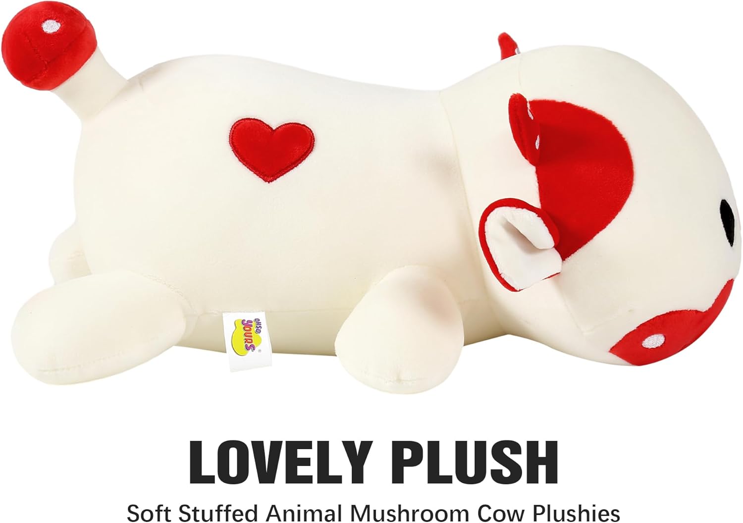 Onsoyours Cute Mushroom Cow Plush Pillow 12