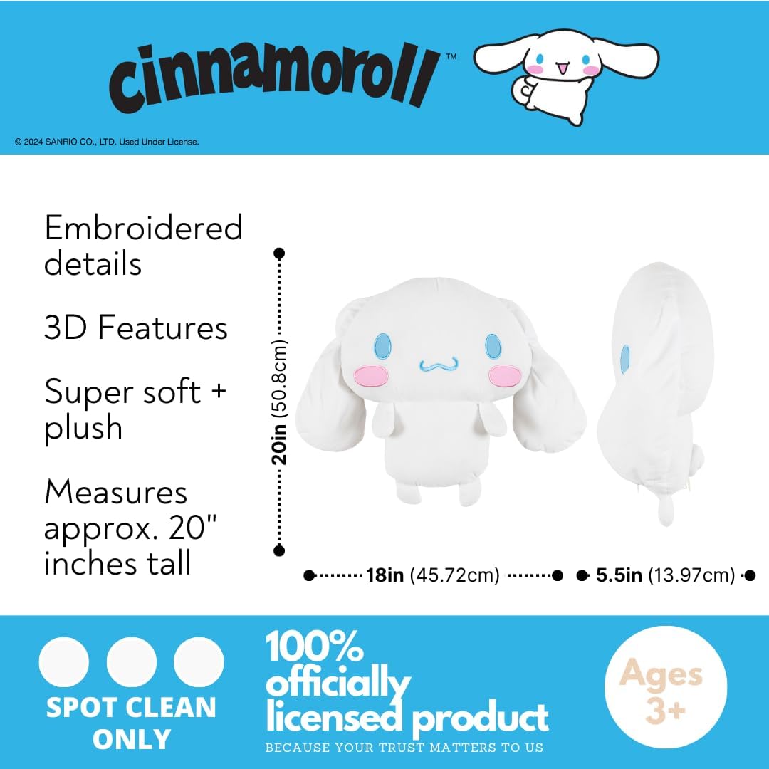 Franco Cinnamoroll Plush Cuddle Pillow - Soft Cozy Decor