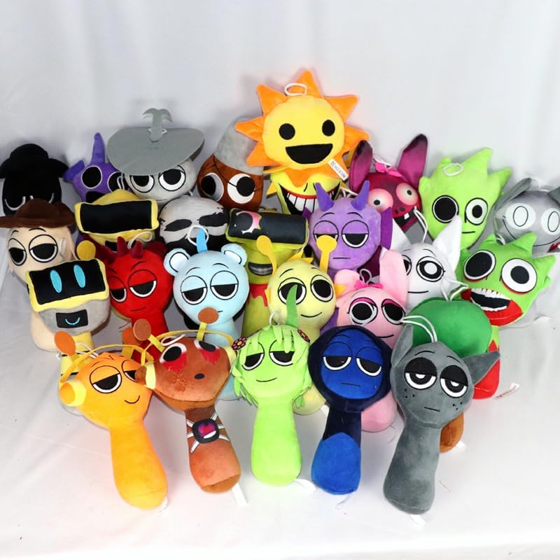 Sprunki Game Plush Toys 5PCS Soft Pillow Dolls